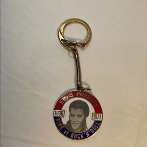 Elvis Presley King Of Rock N Roll 1935 1977 Vintage Key Ring